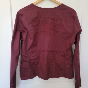 Harley Davidson Long Sleeve Blouse ~ XL